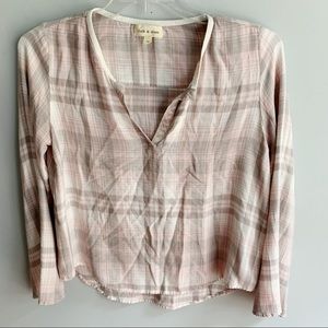 Cloth & Stone Women's Plaid Pullover Top